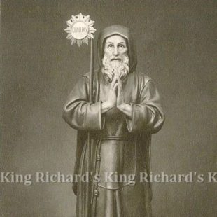 New Hand-Carved Wood Statue of St Frances