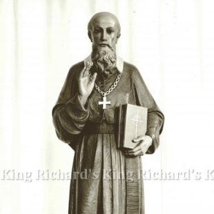 New Hand-Carved Wood Statue of St Frances