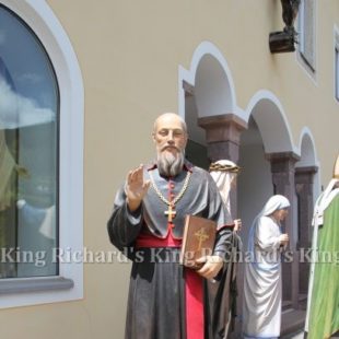 New Hand-Carved Wood Statue of St Francis de Sales