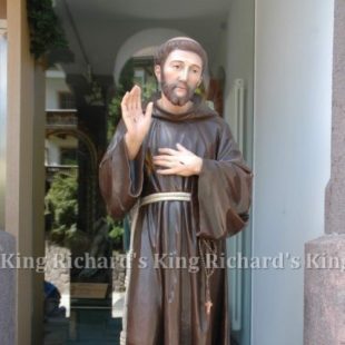 New Hand-Carved Wood Statue of St Francis of Assisi