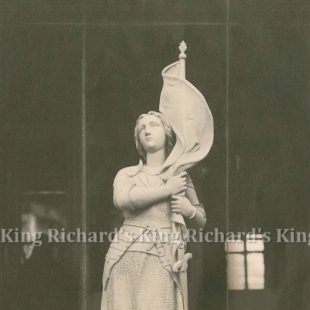 New Hand-Carved Wood Statue of St Joan of Arc