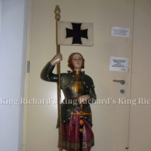 New Hand-Carved Wood Statue of St Joan of Arc