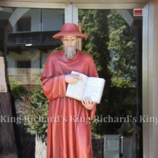 New Hand-Carved Wood Statue of St Jerome