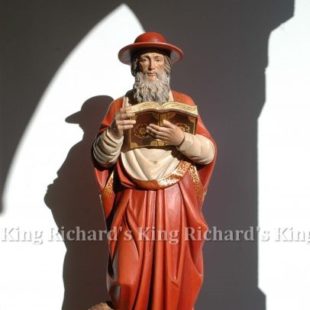 New Hand-Carved Wood Statue of St Jerome