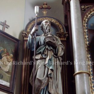 New Hand-Carved Wood Statue of St Joachim