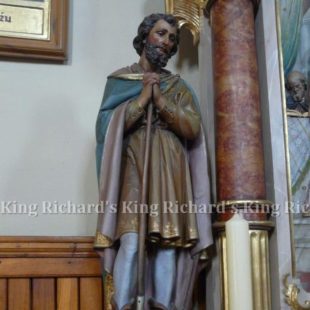 New Hand-Carved Wood Statue of St Joachim