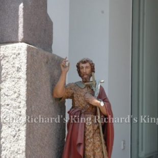 New Hand-Carved Wood Statue of St John the Baptist