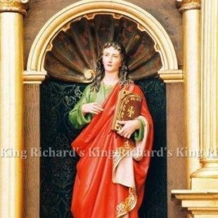 New Hand-Carved Wood Statue of St John the Evangelist