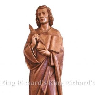 New Hand-Carved Wood Statue of St John the Evangelist