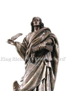 New Hand-Carved Wood Statue of St John the Evangelist