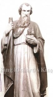 New Hand-Carved Wood Statue of St Jude