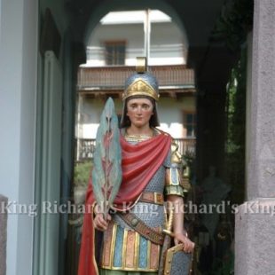 New Hand-Carved Wood Statue of St Julian