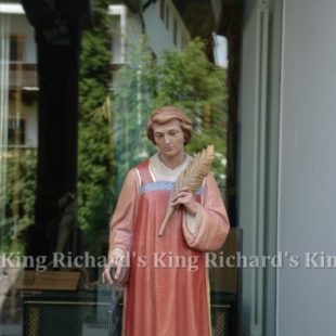 New Hand-Carved Wood Statue of St Lawrence
