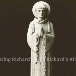 New Hand-Carved Wood Statue of St Leonard