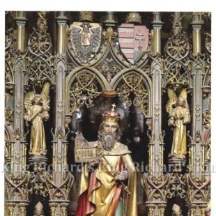 New Hand-Carved Wood Statue of St Leopold