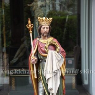 New Hand-Carved Wood Statue of St Lodovico