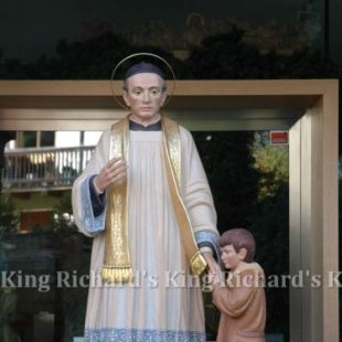 New Hand-Carved Wood Statue of St Louis