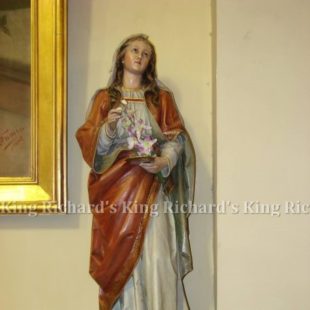 New Hand-Carved Wood Statue of St Lucy