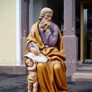 New Hand-Carved Wood Statue of St Matthew II