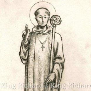 New Hand-Carved Wood Statue of St Maurice (Mauritius)