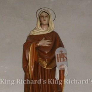 New Hand-Carved Wood Statue of St Monica