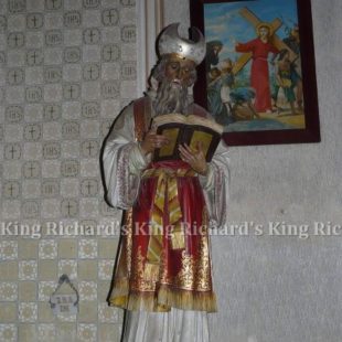 New Hand-Carved Wood Statue of St Moses