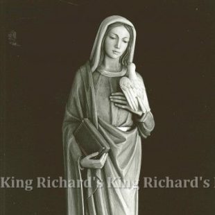New Hand-Carved Wood Statue of St Mother Scholastica