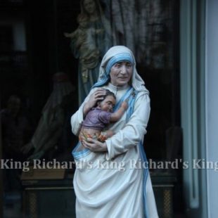 New Hand-Carved Wood Statue of St Mother Teresa of Calcutta
