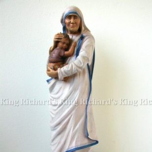 New Hand-Carved Wood Statue of St Mother Teresa of Calcutta