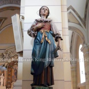 New Hand-Carved Wood Statue of St Notburga