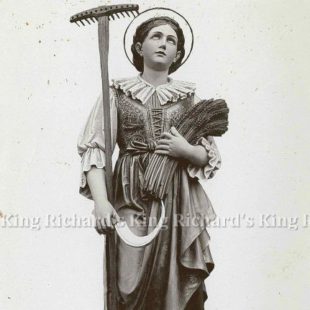 New Hand-Carved Wood Statue of St Notburga
