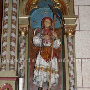 New Hand-Carved Wood Statue of St Notburga