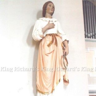 New Hand-Carved Wood Statue of St Notburga