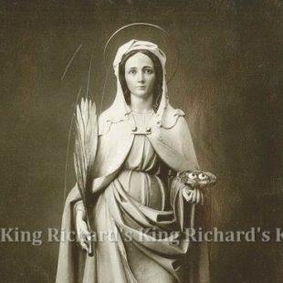 New Hand-Carved Wood Statue of St Ottilien