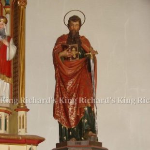 New Hand-Carved Wood Statue of St Paul