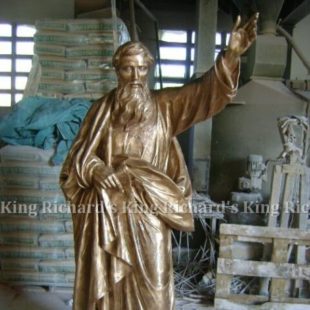 New Hand-Carved Wood Statue of St Paul