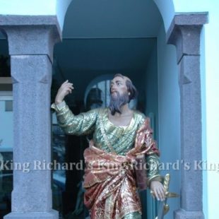 New Hand-Carved Wood Statue of St Paul