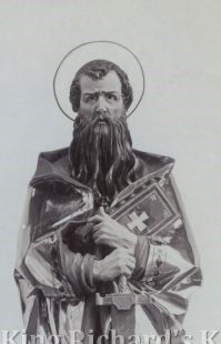 New Hand-Carved Wood Statue of St Paul