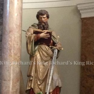 New Hand-Carved Wood Statue of St Paul