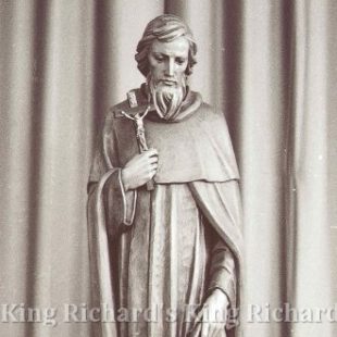 New Hand-Carved Wood Statue of St Peregrine
