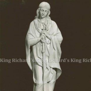 New Hand-Carved Wood Statue of St Philomena