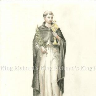 New Hand-Carved Wood Statue of St Raymond