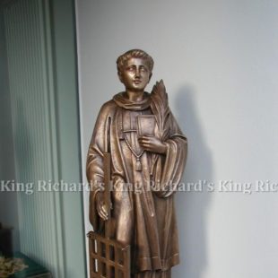 New Hand-Carved Wood Statue of St Lawrence