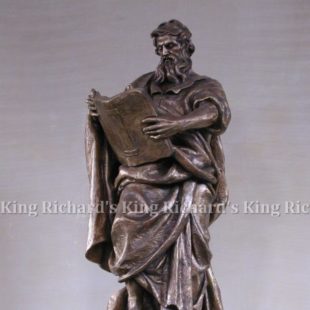 New Hand-Carved Wood Statue of St Matthew II