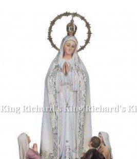New Beautiful Mary Our Lady of Fatima with Seers Statue
