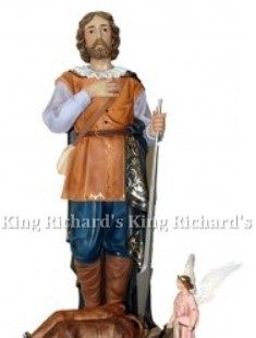 New Beautiful Statue of St Isidore the Laborer with Bulls and Angel