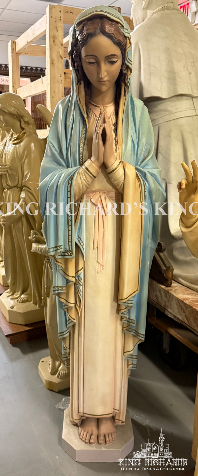 Vintage Immaculate Conception Statue - Image 2