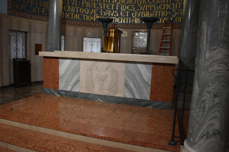 Mosaic Marble Baldachin Reredos and Baldachin Set - Image 8