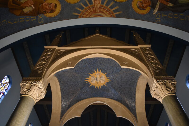 Mosaic Marble Baldachin Reredos and Baldachin Set - Image 6