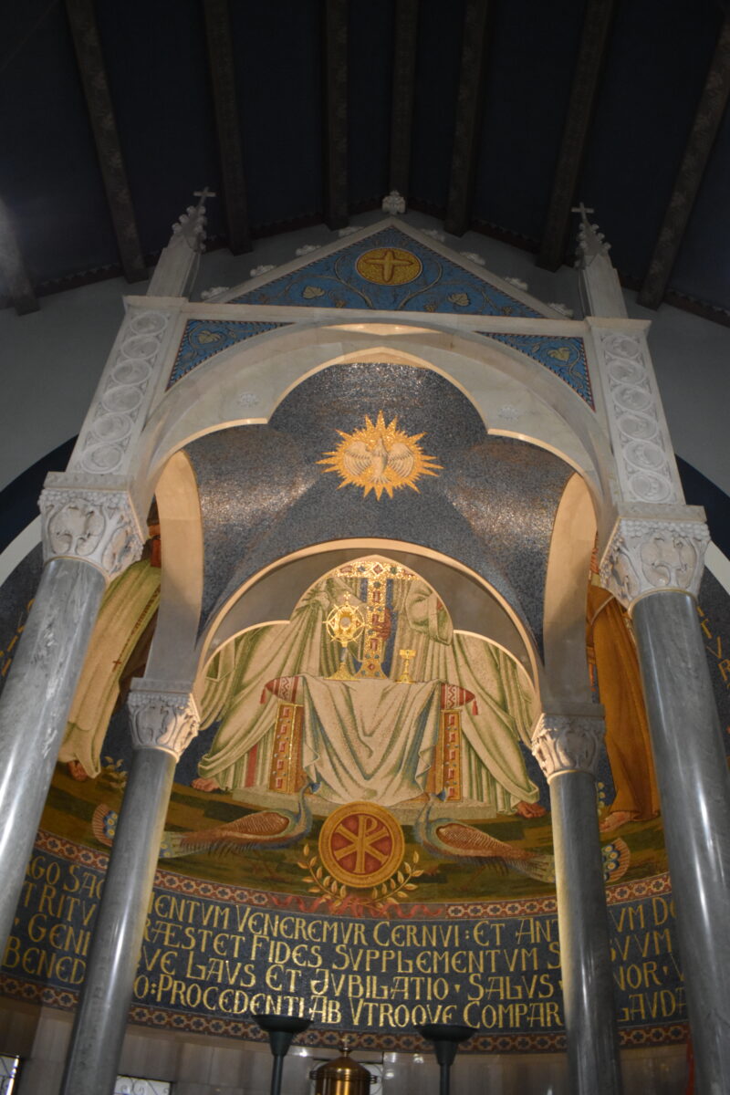 Mosaic Marble Baldachin Reredos and Baldachin Set - Image 7